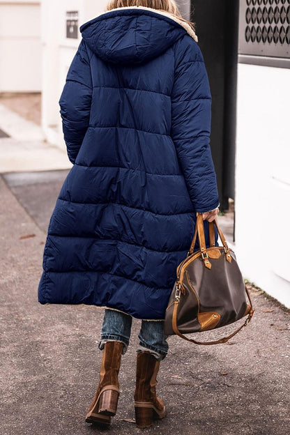 Women's Lengthened Veet Added Extra Thick Double-sided Coats