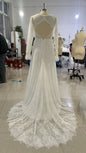 Women's Long Sleeve French Retro Light Dress Wedding Dresses