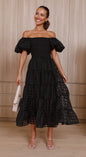 Attractive Beautiful Lantern Sleeve Stitching Dress Dresses