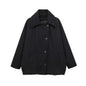 Women's Creative Wool Blend Loose Overcoat Coats