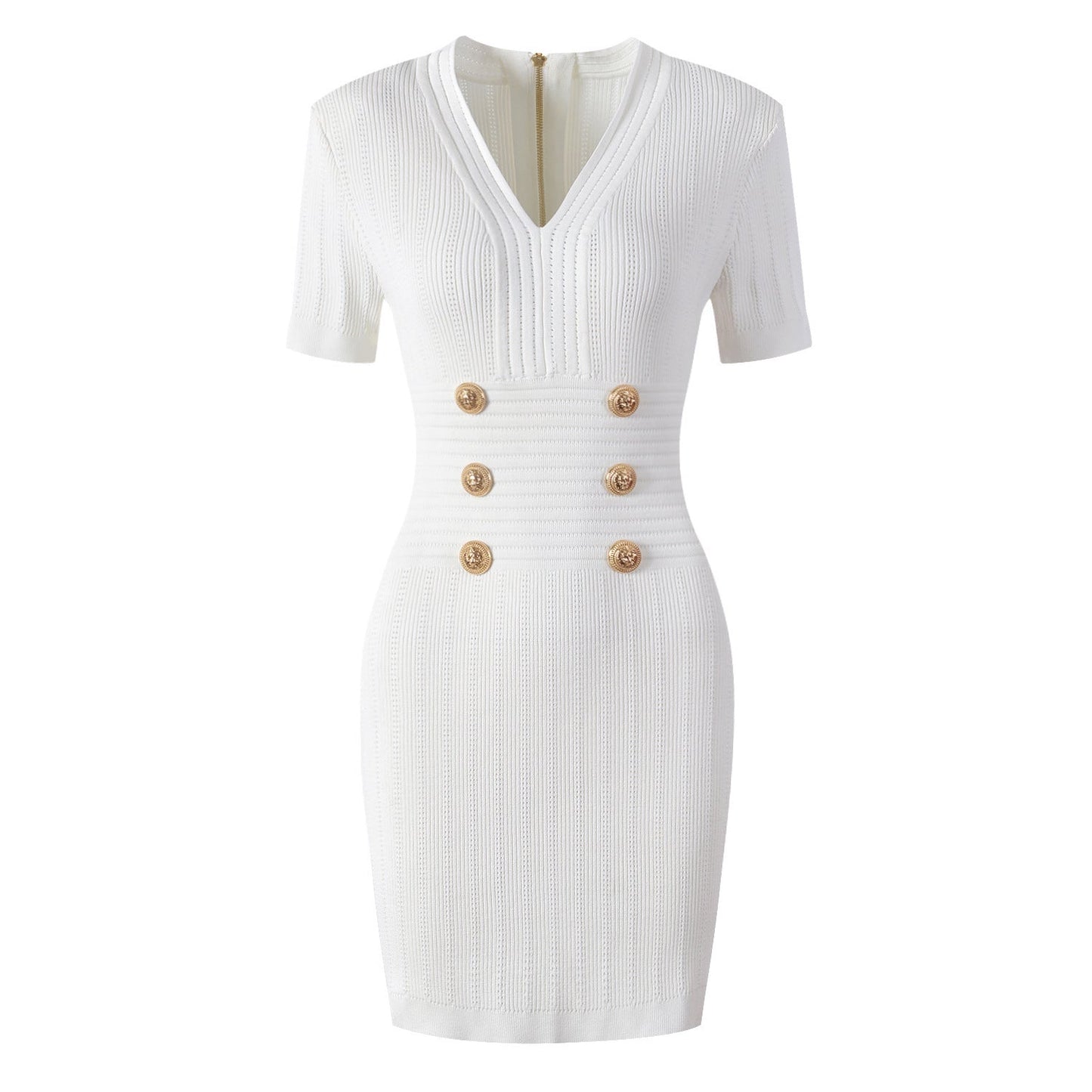 Women's Fashion High Quality Knitted Slim Fit Dresses