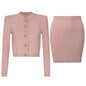 Women's Glamorous Beautiful Fashionable Knitted Three-piece Suits
