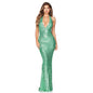 Women's Deep Sleeveless Halter Dress Pure Hot Dresses