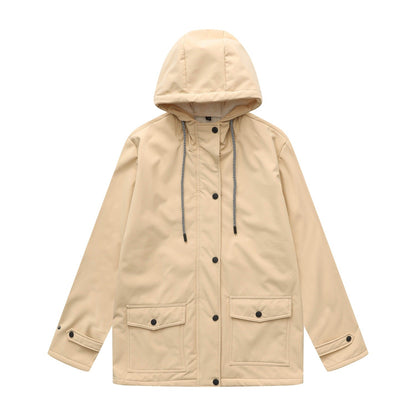 Women's Anorak Composite Fleece-lined Waterproof Long Sleeve Coats