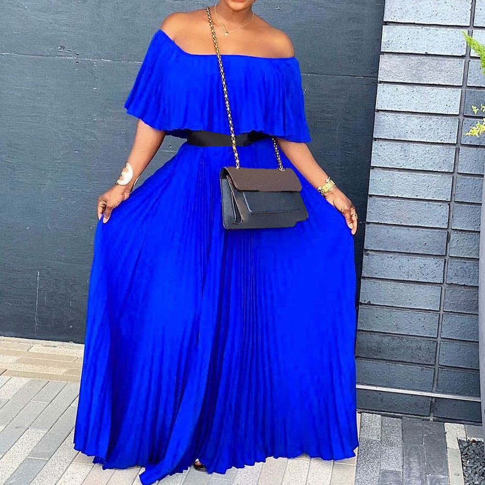 Women's Attractive Summer Sexy Pleated Dress Dresses