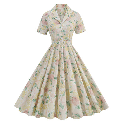 Women's Gentle Chic Design Sense Tailored Collar Dresses