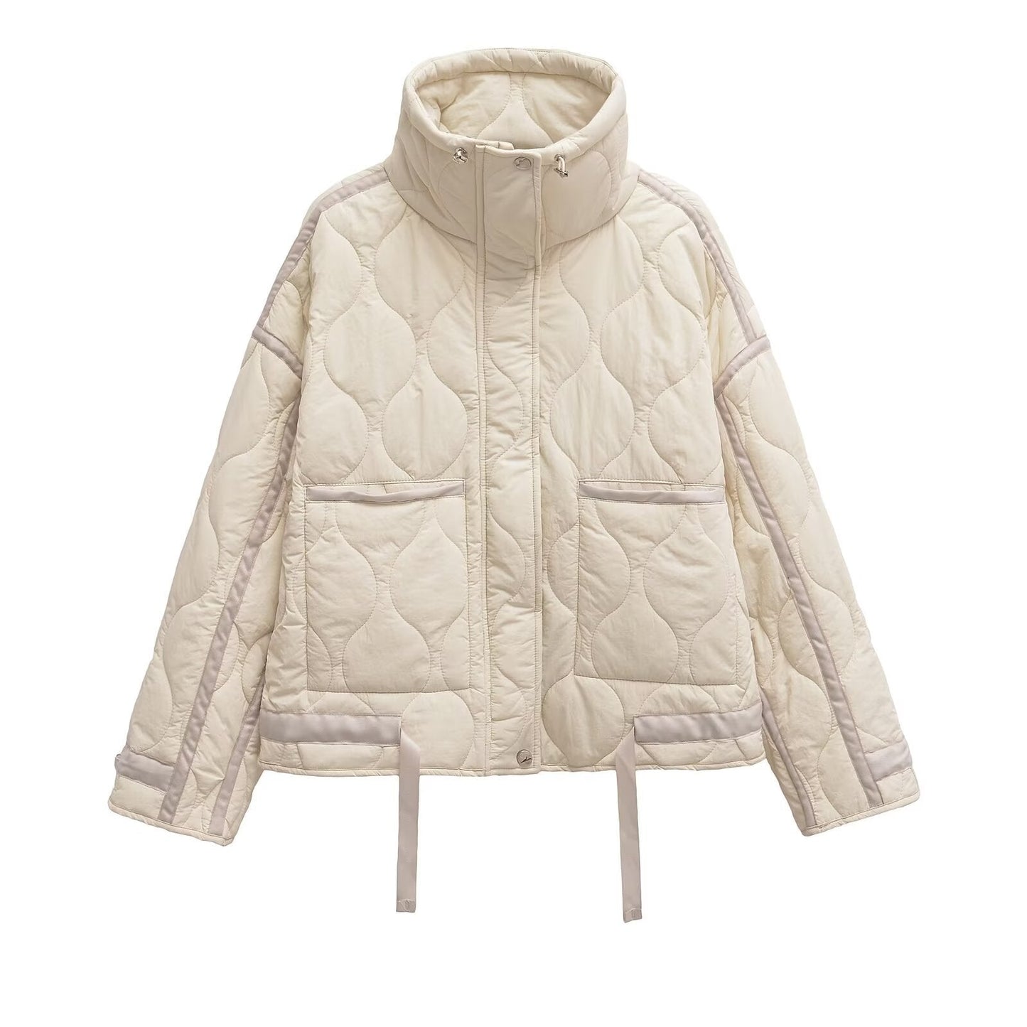 Women's Collar Water Ripple Cotton Cuffs With Jackets