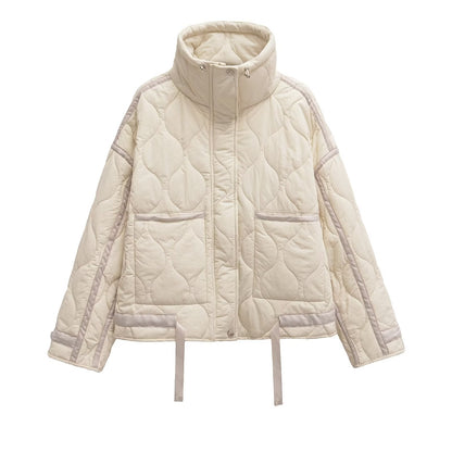 Women's Collar Water Ripple Cotton Cuffs With Jackets