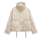 Women's Collar Water Ripple Cotton Cuffs With Jackets