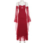 Women's Summer Sexy Tulle Slim Fit Patchwork Dresses