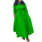Women's Fashion Temperament Pure Color Large Swing Plus Size