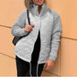 Women's Beautiful Fashion Zipper Stand Collar Coats