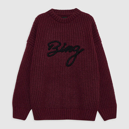 Women's Winter North American Niche Classic Letter Sweaters