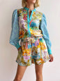 Temperament Casual Long Linen Sleeves Shirt Suits