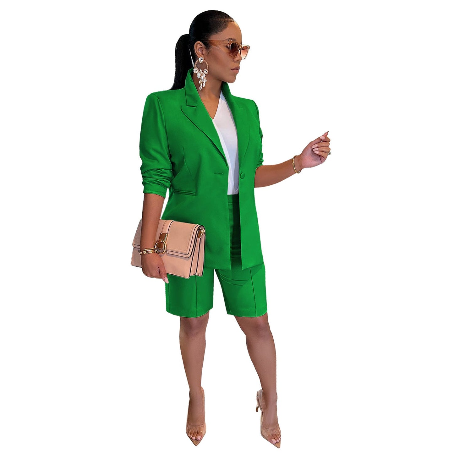 Women's Cool Fashion Two-piece Set Leisure Suits