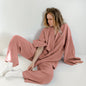 Women's Spring French Style Loose Gauze Shirt Suits