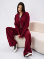 Women's Long Sleeve Zipper Trousers Sports Two-piece Suits
