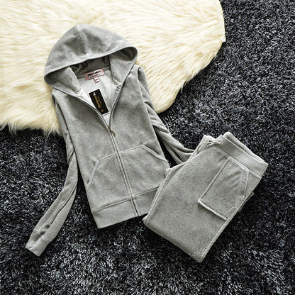 Women's Silk Veet Crown Hot Drilling Lettered Coats