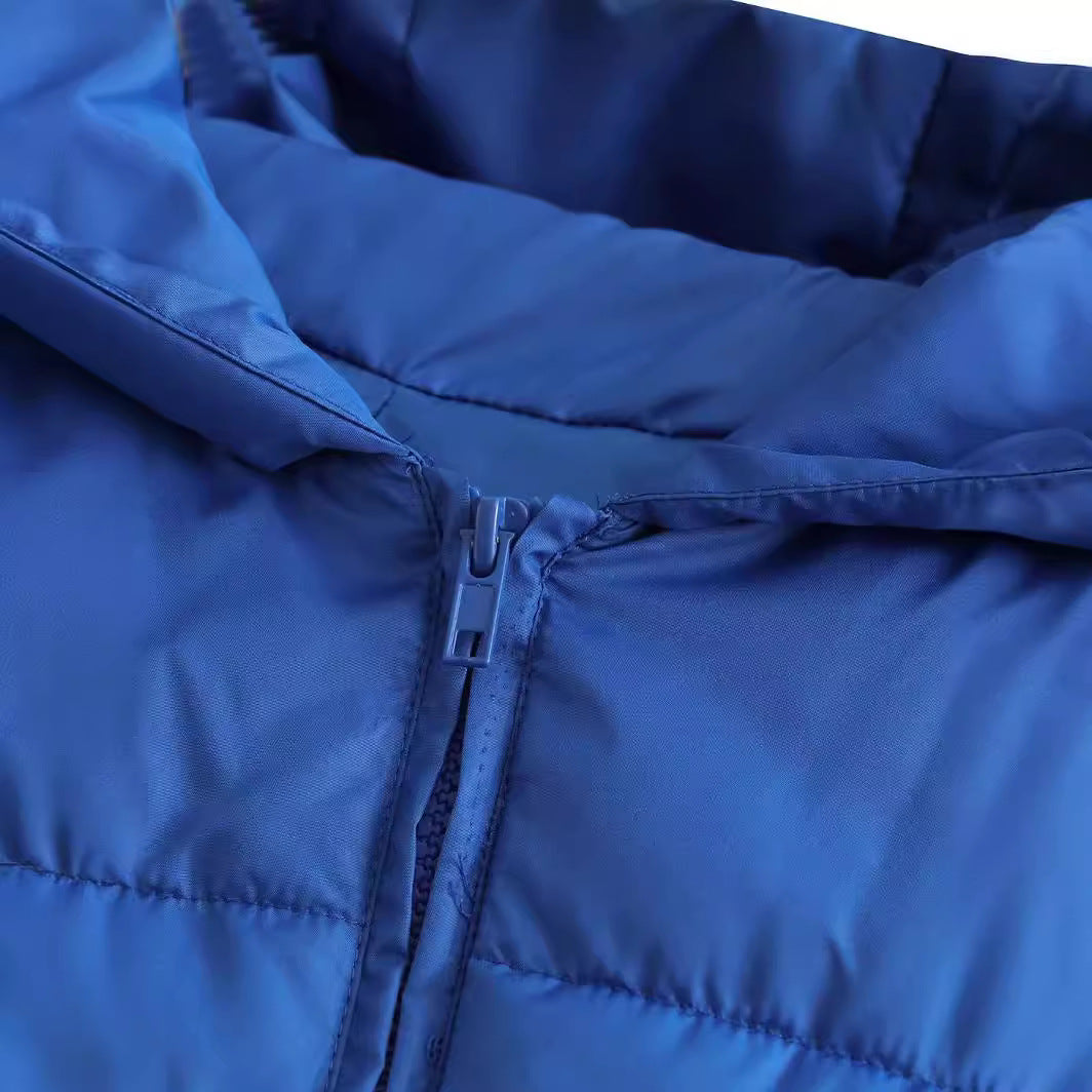 Women's French Casual Fashion Hooded Hand Plug Coats
