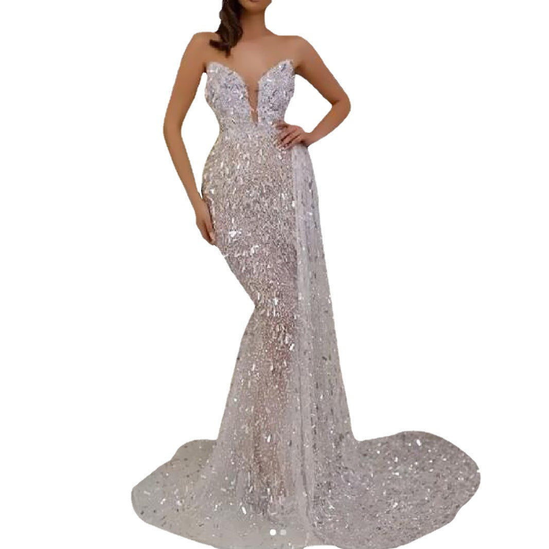 Women's Sexy Hot Sier Strap Dress Wedding Dresses