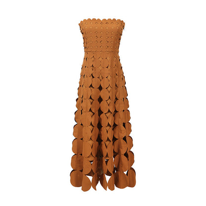 Women's Elegant High-grade Tube Dress Summer Solid Dresses