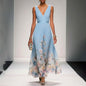 Summer Fashion Sexy Deep V Chiffon Dresses