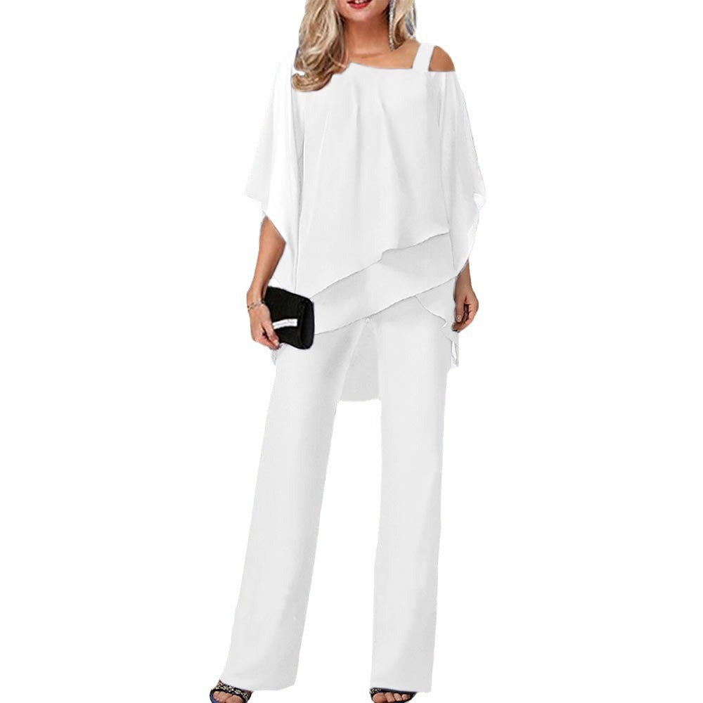 Women's Autumn Fashion Casual Irregular Batwing Sleeve Suits