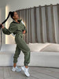 Women's Stylish Long-sleeved Casual Sports Trousers Suits