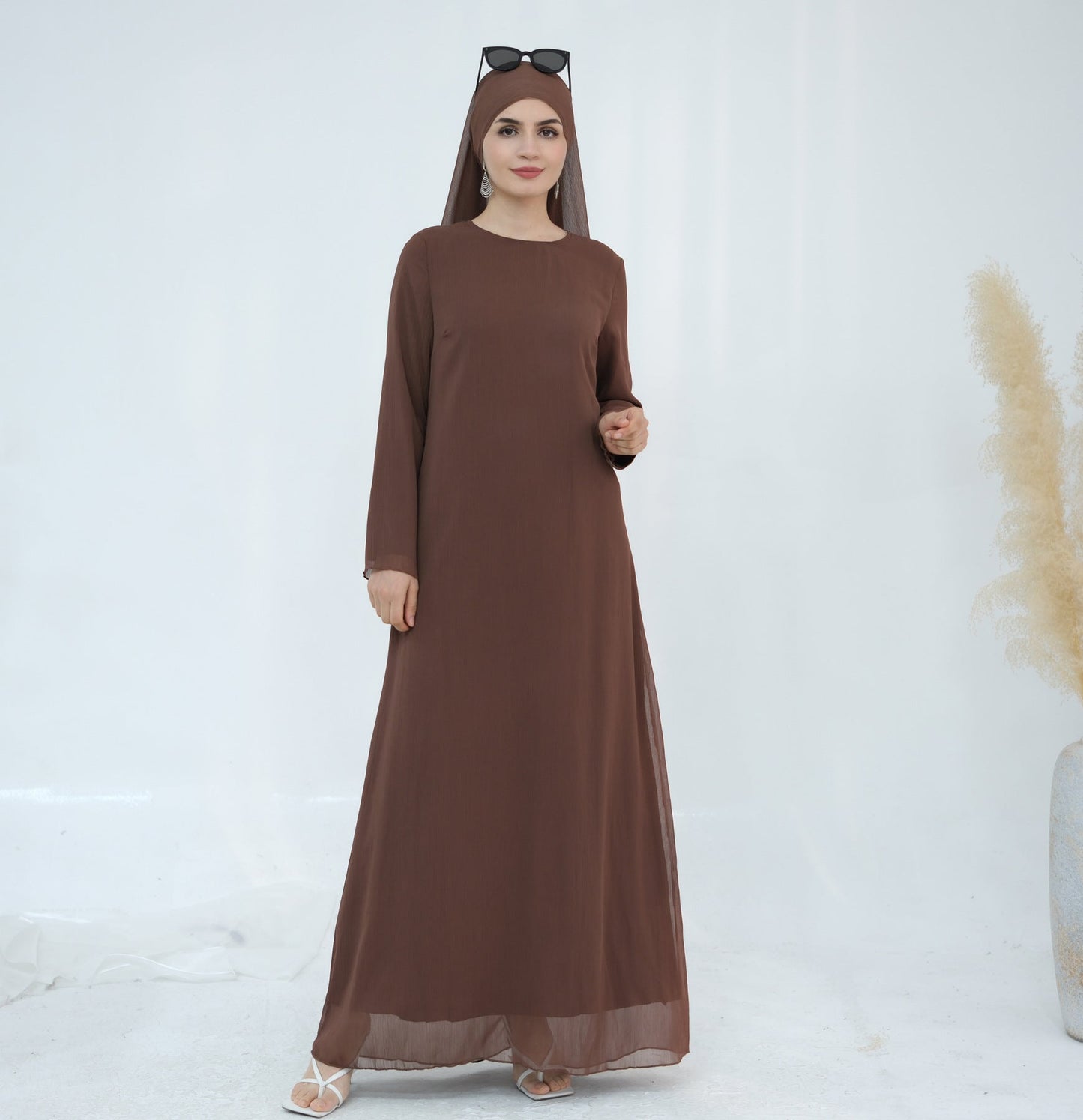 Turkey Encounter Elegant Chiffon Wrinkle Two-piece Dresses