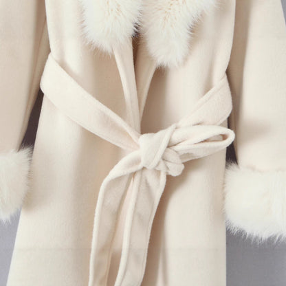 Women's Big Fur Collar Slim Fit Slimming Coats