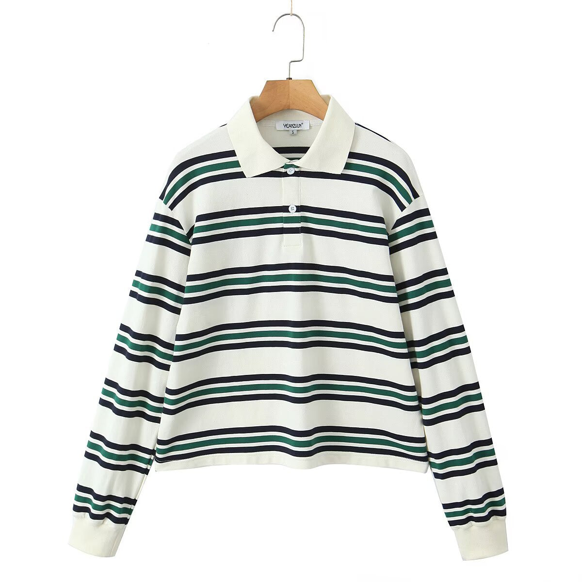 Fashion Striped Sleeve T-shirt Low Waist Suits