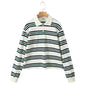 Fashion Striped Sleeve T-shirt Low Waist Suits