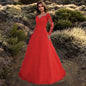 Women's Spring Long Sleeve Bridal Dress Formal Clothing
