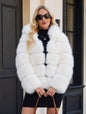 Women's Faux Fur Environmental Protection Imitation Fox Coats