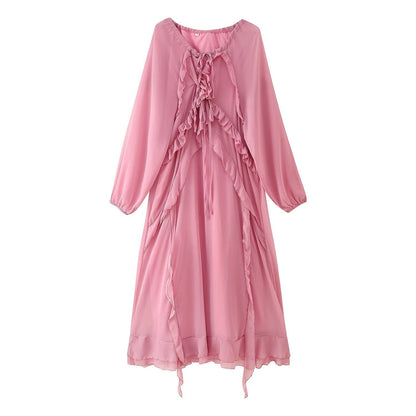 Women's Classy Laminated Decoration Long Dress Dresses