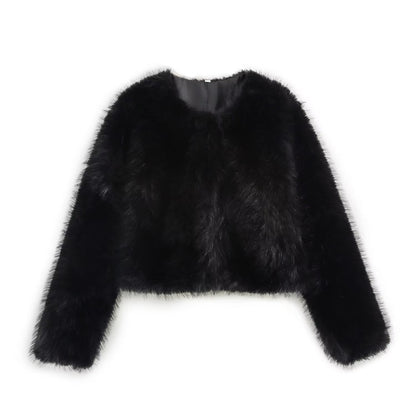 Women's Graceful Winter Artificial Fur Effect Coats