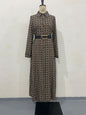 Autumn Long Sleeve Printed Shirt Collar Dresses