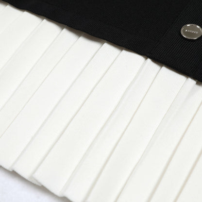 Summer Sleeve Round Neck Knitted Slim Shorts