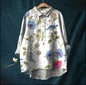 Women's Summer Loose Print Crew Neck Casual Plus Size