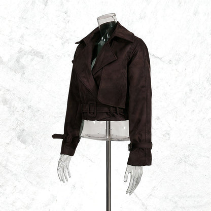 Women's Fashionable Trendy Retro Personality Pure Color Coats