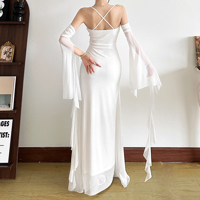 Women's Summer Sexy Tulle Slim Fit Patchwork Dresses