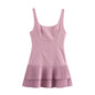 Spring Wide Pleated Slimming Strap Dress Dresses