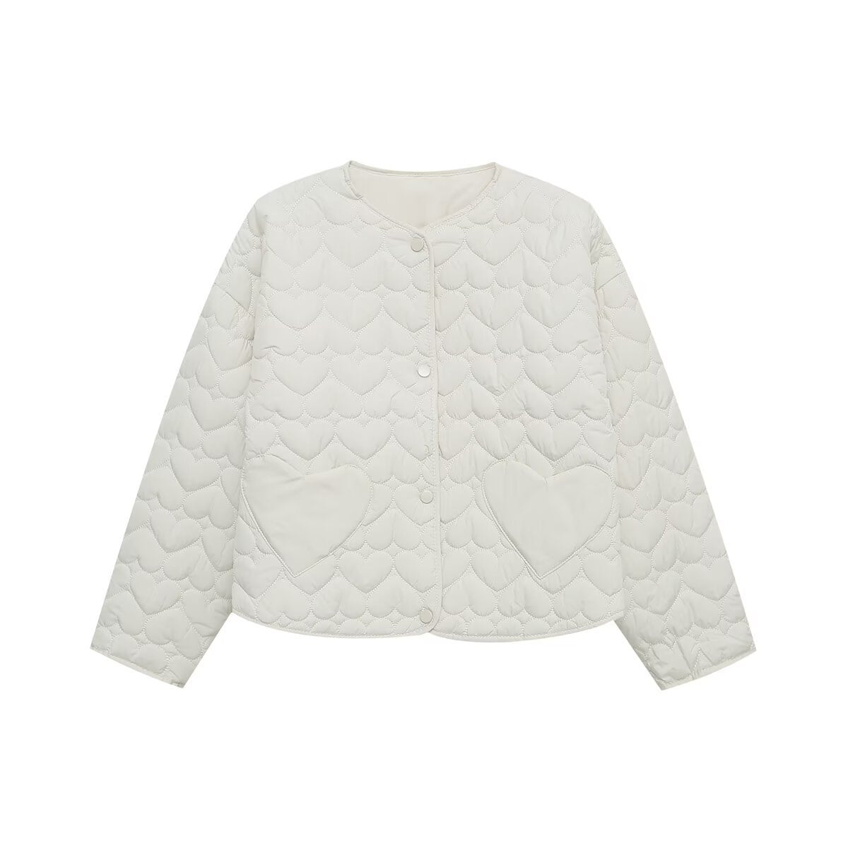 Women's Diamond Lattice Love Pocket For Coats