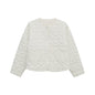 Women's Diamond Lattice Love Pocket For Coats