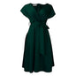 Women's Fashion Solid Color Large Swing Dress Dresses