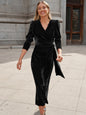 Women's Dress French Style Design Elegant Long Sleeve Dresses
