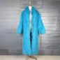 Fur Imitated Tibet Sheep Green Fruit Collar Over Coats