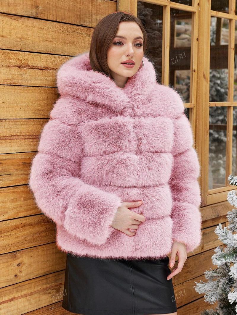 Women's Faux Fur Environmental Protection Imitation Fox Coats