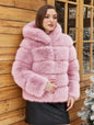 Women's Faux Fur Environmental Protection Imitation Fox Coats