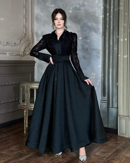 Chest Flower Beads Lace Yarn French Style Retro Long Wedding Dresses